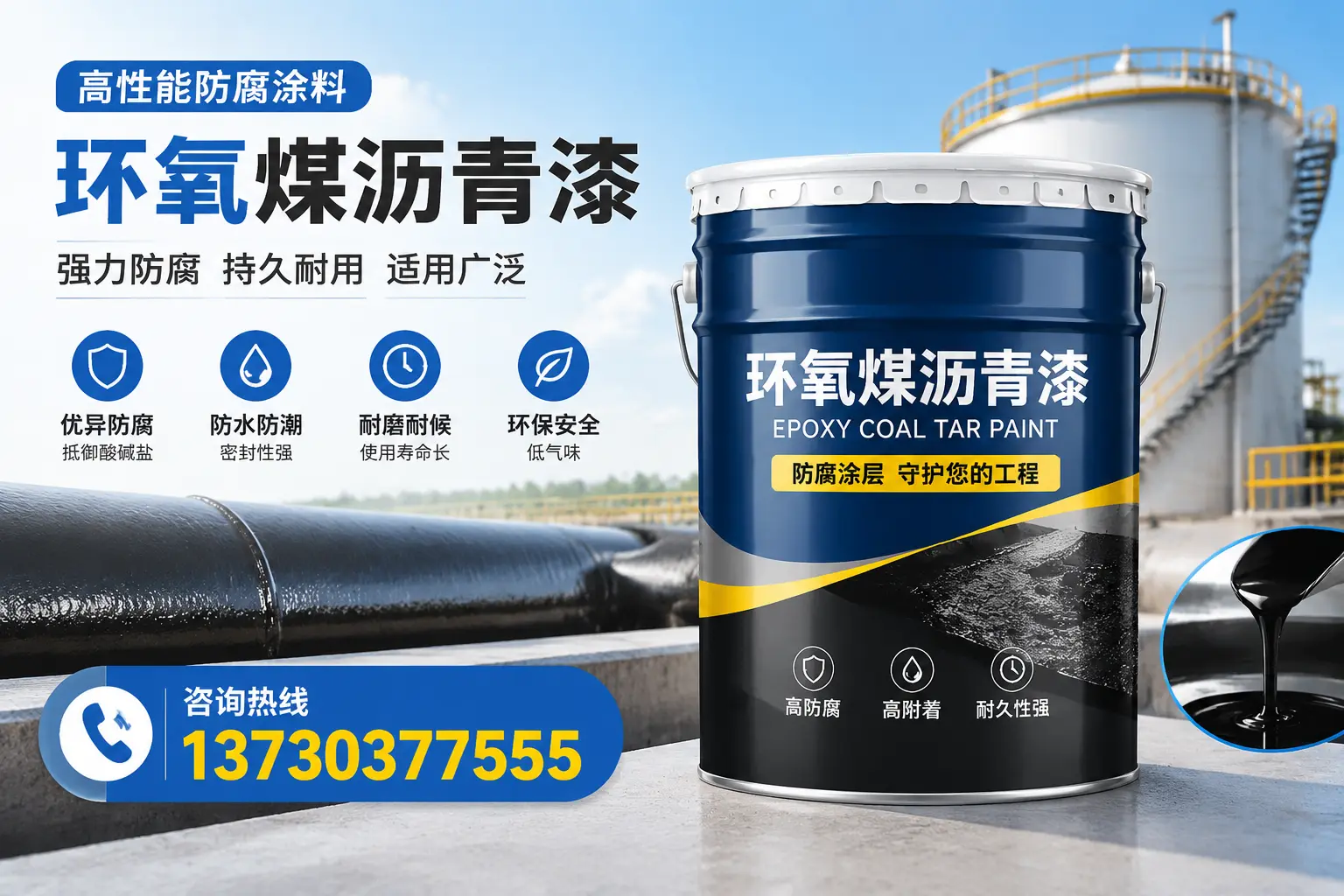 环氧煤沥青漆的耐久性分析,适合巴中的使用场景